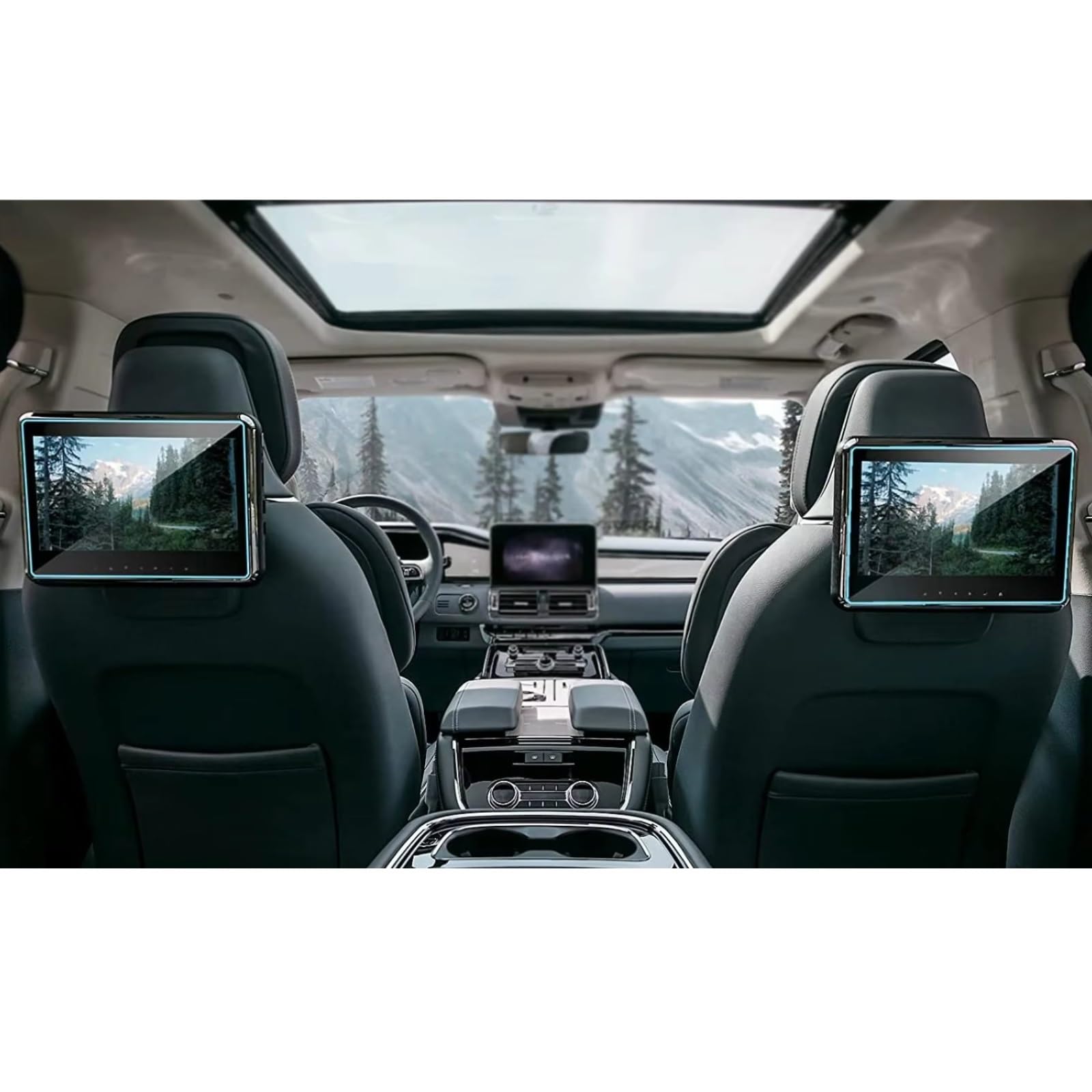 XYUOIS Auto Navi Folie Zubehör Kompatibel Mit Lincoln Für Navigator 2018 2019 2020 2021 2022 2023 2 Stück PET-Folie Auto-Rücksitz-Medienbildschirme Schutz Auto-Innenzubehör von XYUOIS