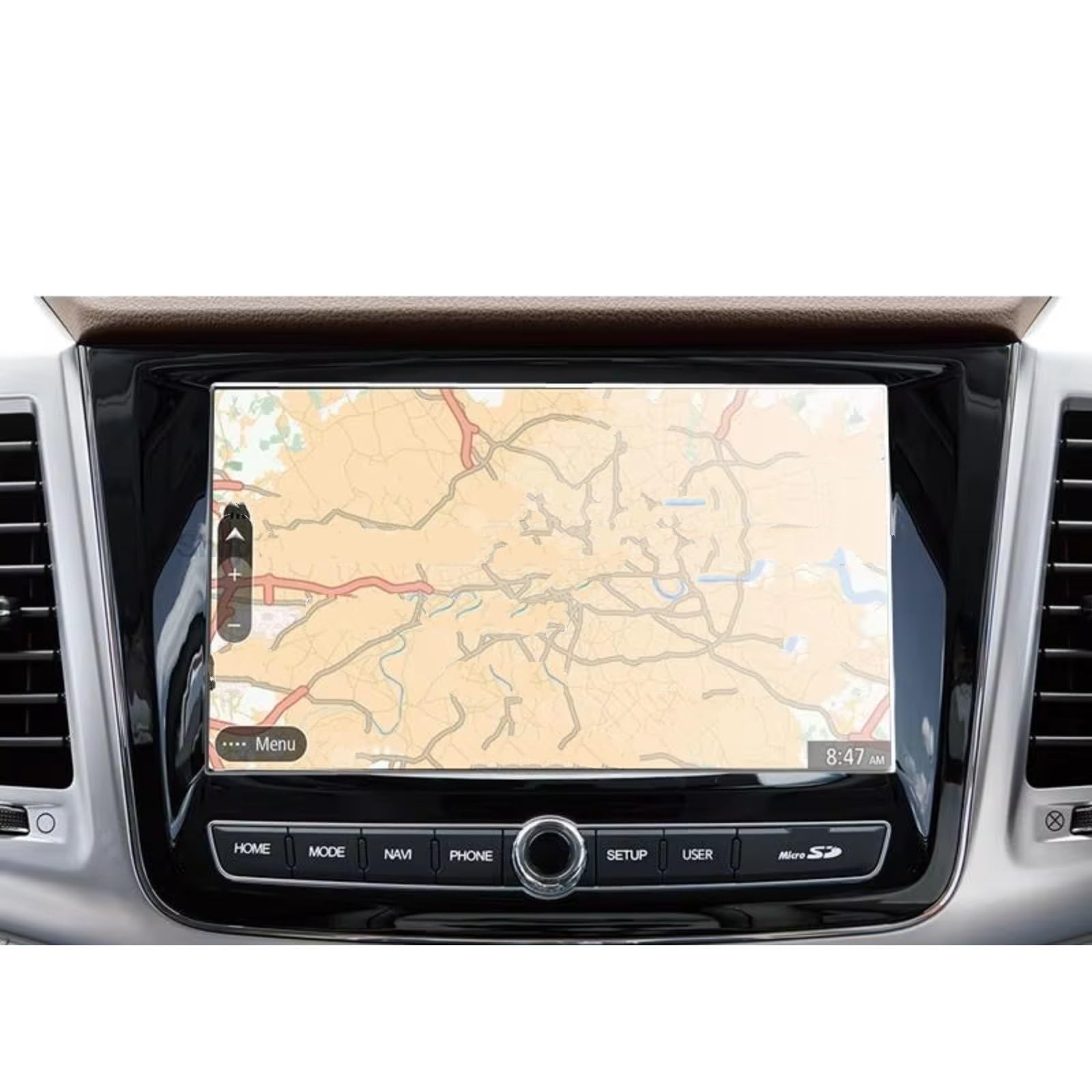 XYUOIS Auto Navi Folie Zubehör Kompatibel Mit SsangYong Für Rexton 2021, Auto-Infotainment-Navigationsbildschirm, Gehärtetes Glas, Auto-Innenraum(9 inch) von XYUOIS