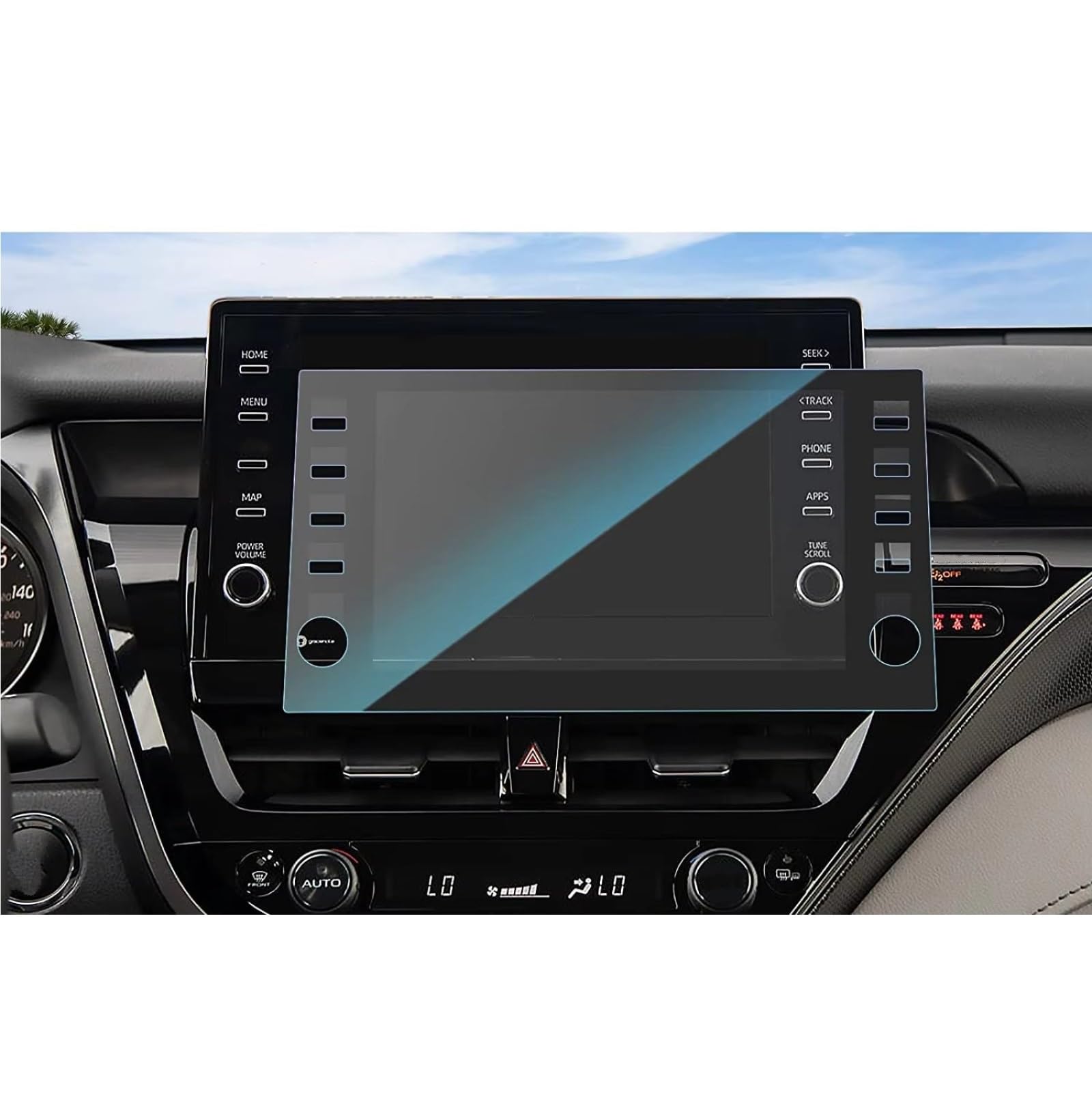 XYUOIS Auto Navi Folie Zubehör Kompatibel Mit Toyota Für Camry 2021 2022 2023 Auto GPS Navigation Schutzfolie 9 Zoll Bildschirm Gehärtetes Glas Film Displayschutzfolie von XYUOIS