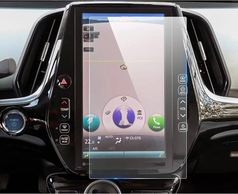 XYUOIS Auto Navi Folie Zubehör Kompatibel Mit Toyota Für Prius Für Entune 2017 2018 2019 2020 2021 2022 PET-Displayschutzfolie 11,6 Zoll Infotainment GPS-Navigationszubehör von XYUOIS