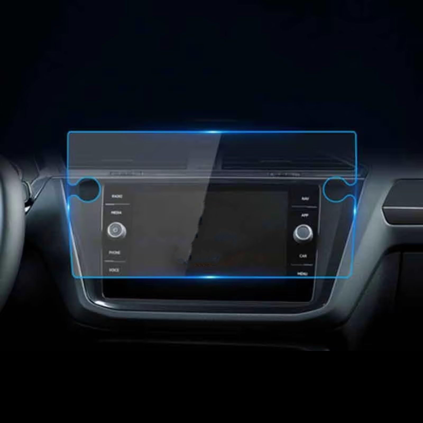 XYUOIS Auto Navi Folie Zubehör Kompatibel Mit VW Für J&etta GLI 2019, Autozubehör, GPS-Navigationsfolie, LCD-Bildschirm, Gehärtetes Glas, Schutzfolie, Kratzfeste Folie(Instrument) von XYUOIS