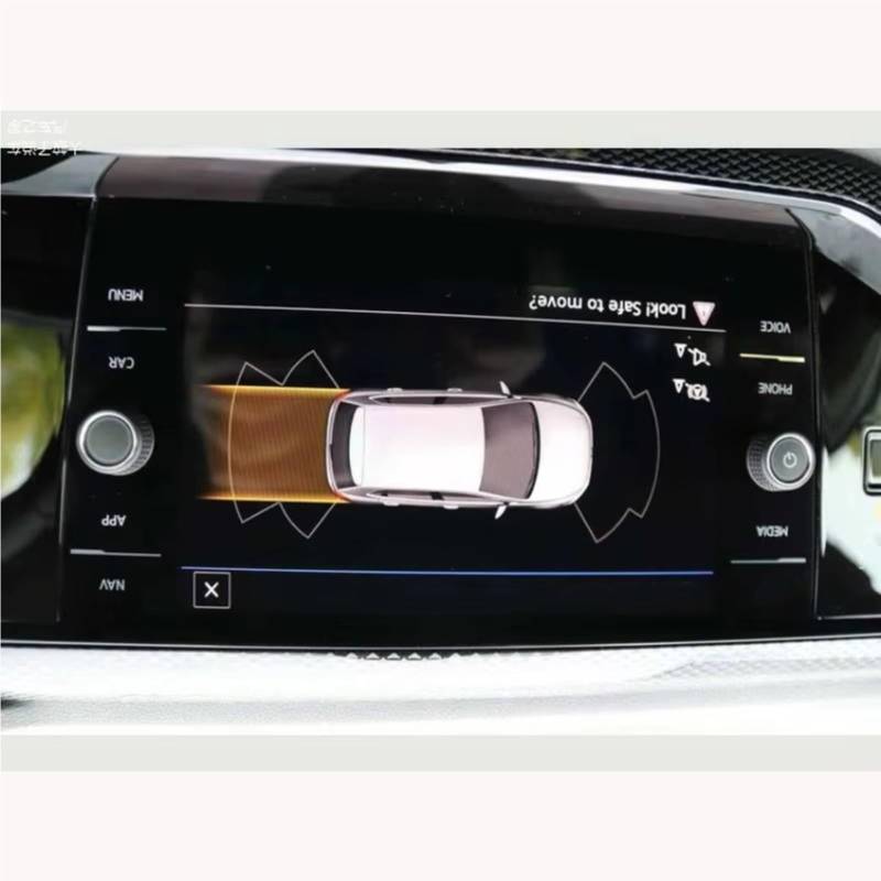 XYUOIS Auto Navi Folie Zubehör Kompatibel Mit VW Für Polo 6 Discover Media 2019 2020 2021 2022, Auto-Navigationsbildschirm, 20,3 cm (8 Zoll), Kratzfeste Displayschutzfolie Aus Gehärtetem Glas von XYUOIS