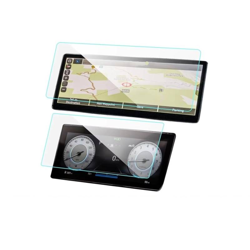 XYUOIS Auto Navi Folie Zubehör Kompatibel mit Hyundai für Tucson 2022 2023 Auto 10,25 Zoll GPS-Navigation Schutzfolie LCD-Bildschirm Anti-Kratz-Schutzfolie aus gehärtetem Glas(GPS and Dashboard) von XYUOIS