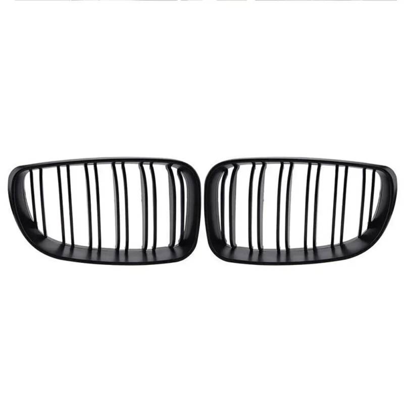 XYUOIS Front Kühlergrille Kompatibel Mit 1er E81 E87 E82 E88 128I 130I 135I 2007 2008 2009 2010 2011 Auto Frontgrills Stoßstangenhaube Niereneinlassgitter(Matte Black) von XYUOIS