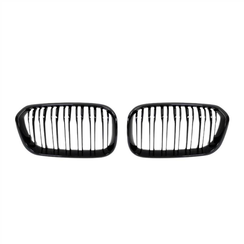 XYUOIS Front Kühlergrille Kompatibel Mit 1er F20 F21 120i 118i 116i 116d M135i M140i 2015 2016 2017 2018 2019 Autofront-Doppelnieren-Stoßstangengitter(Gloss Black) von XYUOIS