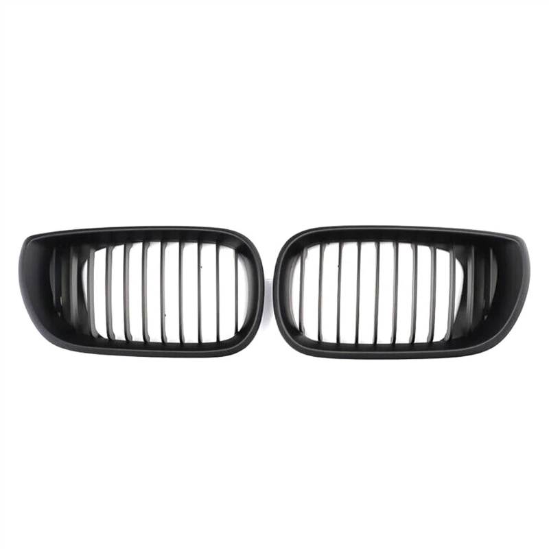 XYUOIS Front Kühlergrille Kompatibel Mit 3er E46 Limousine Touring 2002 2003 2004 Auto Einzel- Und Doppellinien-Frontnierengrill Stoßstangengitter Fronteinlassgitter(Matte Black,Single) von XYUOIS