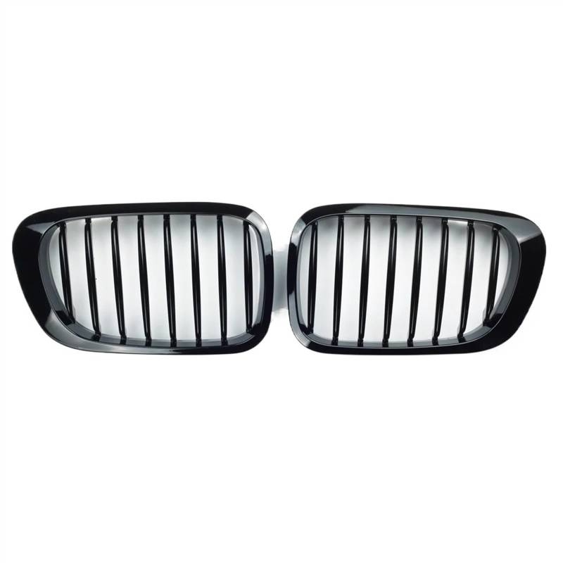 XYUOIS Front Kühlergrille Kompatibel Mit 3er E46 M3 323i 325Ci 328Ci 330Ci 1998 1999 2000 2001 Schwarz Glänzender Frontstoßstangen-Nierengrill Frontkühlergrill von XYUOIS