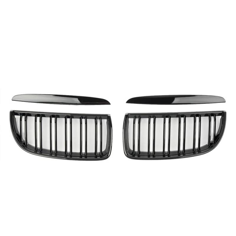 XYUOIS Front Kühlergrille Kompatibel Mit 3er E90 E91 323I 328I 335I 330I 325I 2005 2006 2007 2008 Stoßstangengitter Fronteinlassgitter Auto-Frontkühlergrill(Glossy Black) von XYUOIS