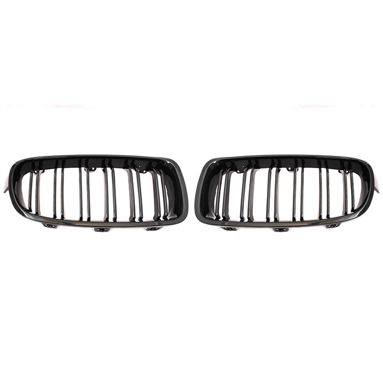 XYUOIS Front Kühlergrille Kompatibel Mit 3er F30 F31 F35 320i 325i 328i 2012 2013 2014 2015 2016 2017 2018 Auto-Styling Frontnierengrill Doppellamellengrill(Black) von XYUOIS