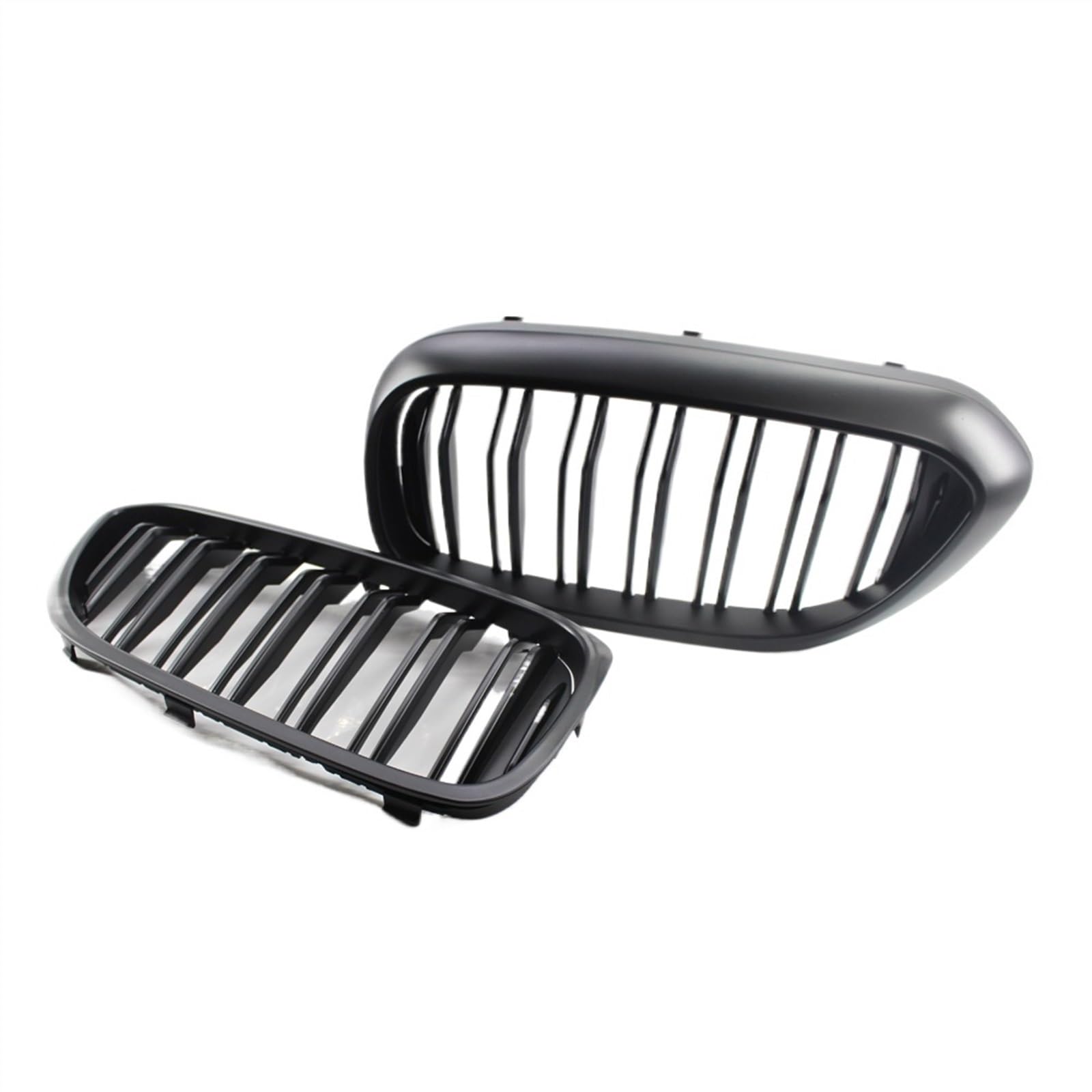 XYUOIS Front Kühlergrille Kompatibel Mit 5er G30 G31 520i 530i 540i Für M5 2017 2018 2019 2020 Doppellamellen-Nierengrill Frontstoßstange Renngrill(Matte Black) von XYUOIS