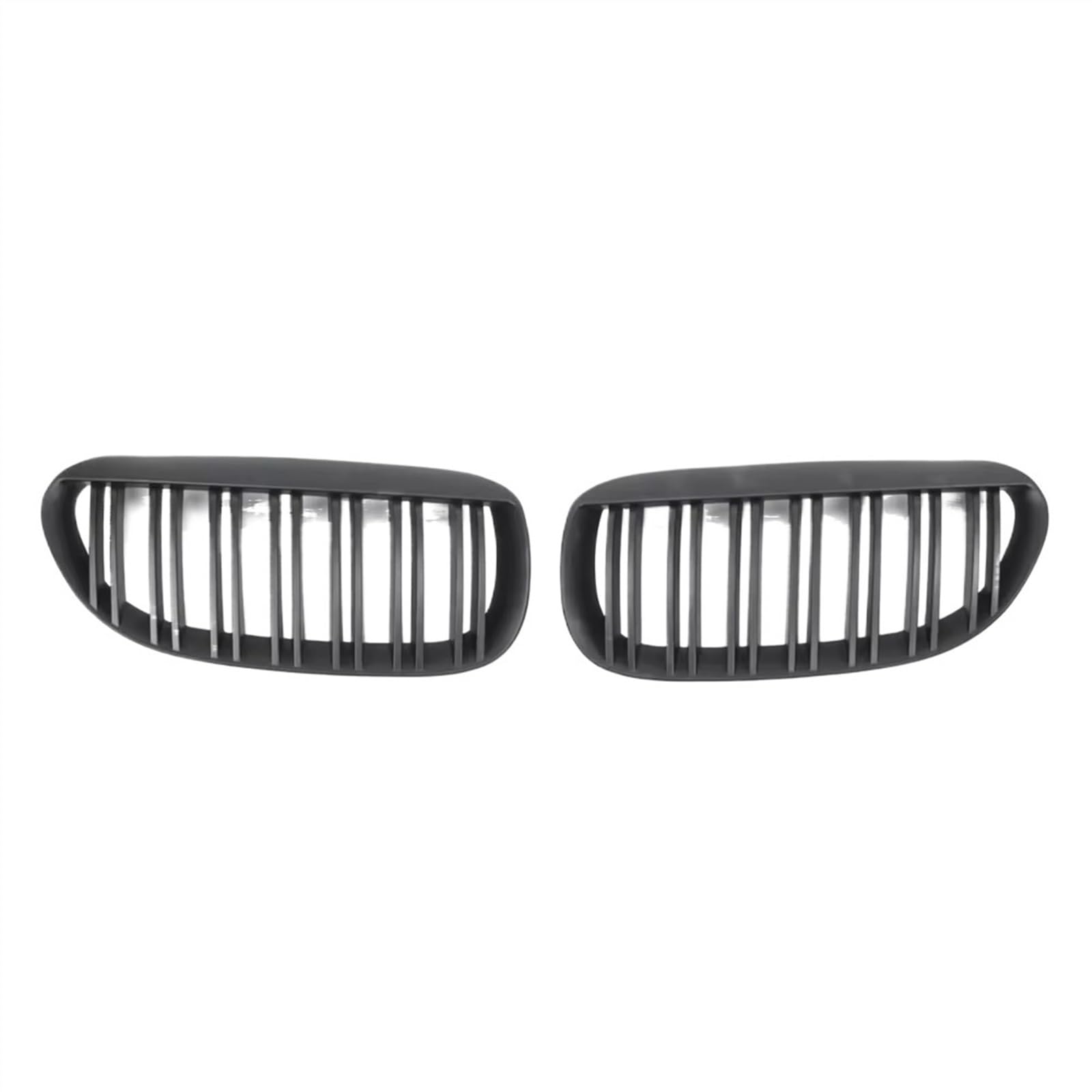 XYUOIS Front Kühlergrille Kompatibel Mit 6er E63 E64 2004 2005 2006 2007 2008 2009 2010 Auto-Frontstoßstangengitter Front-Doppelnierengitter Ersatz(Matte Black) von XYUOIS