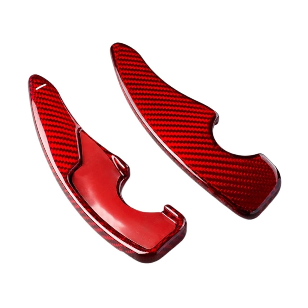 XYUOIS Lenkräder Schaltpaddel Kompatibel Mit Subaru Für BRZ 2017 2018 2019 2020 2021 2022 Auto Carbon Fiber Lenkrad Paddle Shift Zubehör DBPR(Red) von XYUOIS