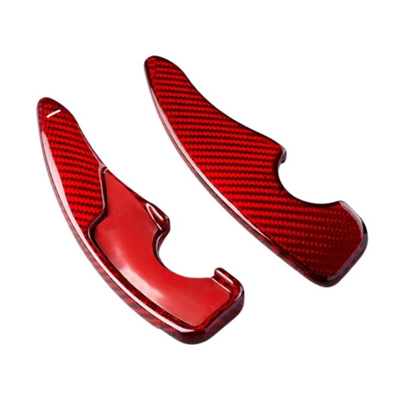 XYUOIS Lenkräder Schaltpaddel Kompatibel Mit Subaru Für BRZ 2017 2018 2019 2020 2021 2022 Auto Carbon Fiber Lenkrad Paddle Shift Zubehör DBPR(Red) von XYUOIS