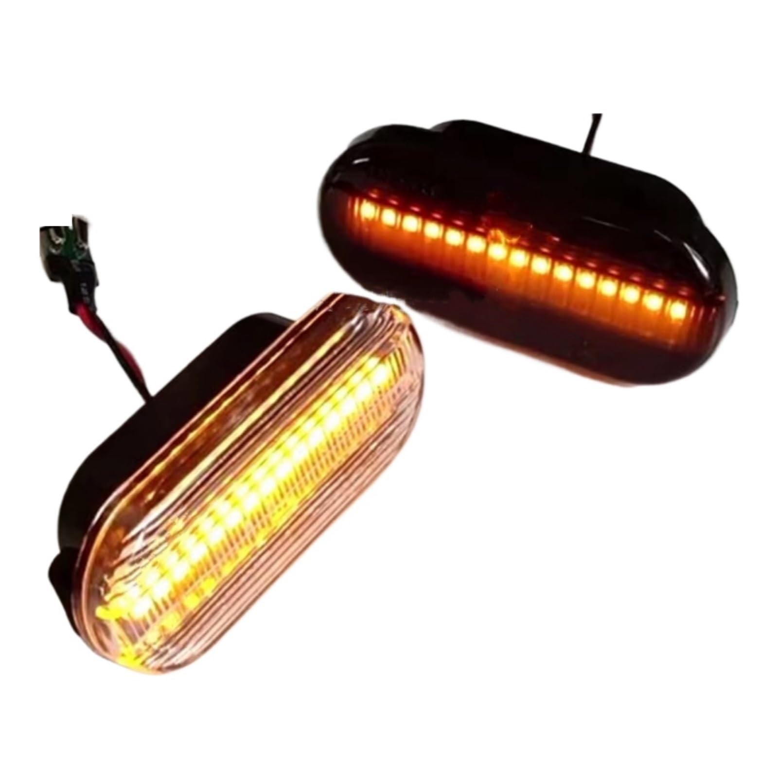 XYUOIS Positionslicht Kompatibel Mit Ford Für Focus MK2 2004-2007 Für Galaxy 1995-2000 Blinker Lampe Dynamische Blinkende Blinker Seite Marker Licht(Black) von XYUOIS