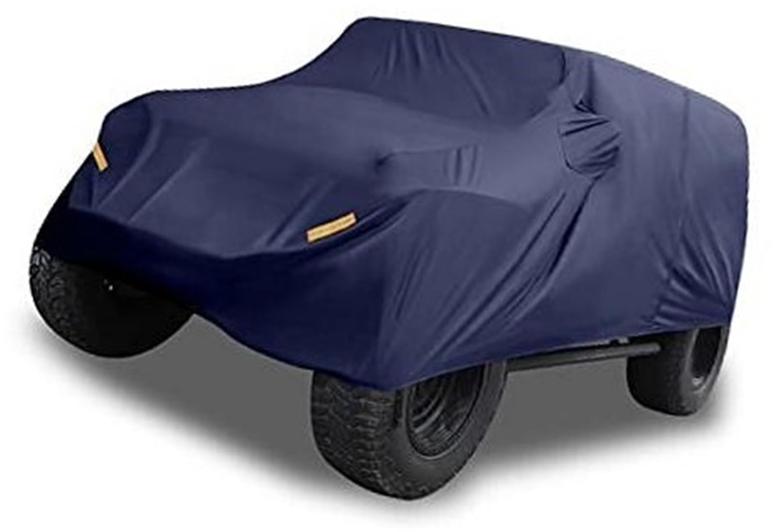 Komplette Autoabdeckungen SUV-Autoabdeckung for den Außenbereich, wasserdicht, Allwetterschutz, Marineblau, for Wrangler JK, WranglerJL(Black Navy Blue) von XYWOPO