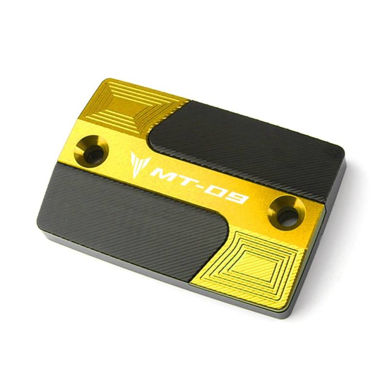 XYWOPO Abdeckkappe for den vorderen Bremsflüssigkeitszylinderbehälter des Motorrads, for YAMAHA, MT09 FZ09 MT-09 MT 09 2014-2020 Schutz für Bremsflüssigkeitsbehälter(Gold) von XYWOPO