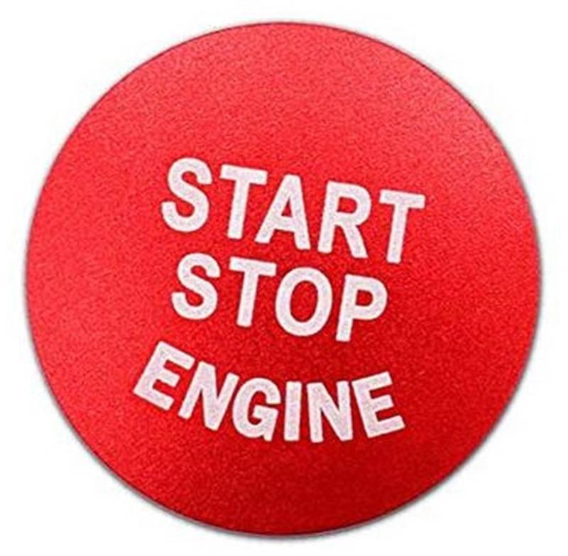 XYWOPO Auto Engine Start Stop Button Cover Ring Case, for, X3 X4 X5 X6 5 6 7 Series F Chassis Aufkleber Zubehör Aufkleber „Startknopf drücken“. von XYWOPO