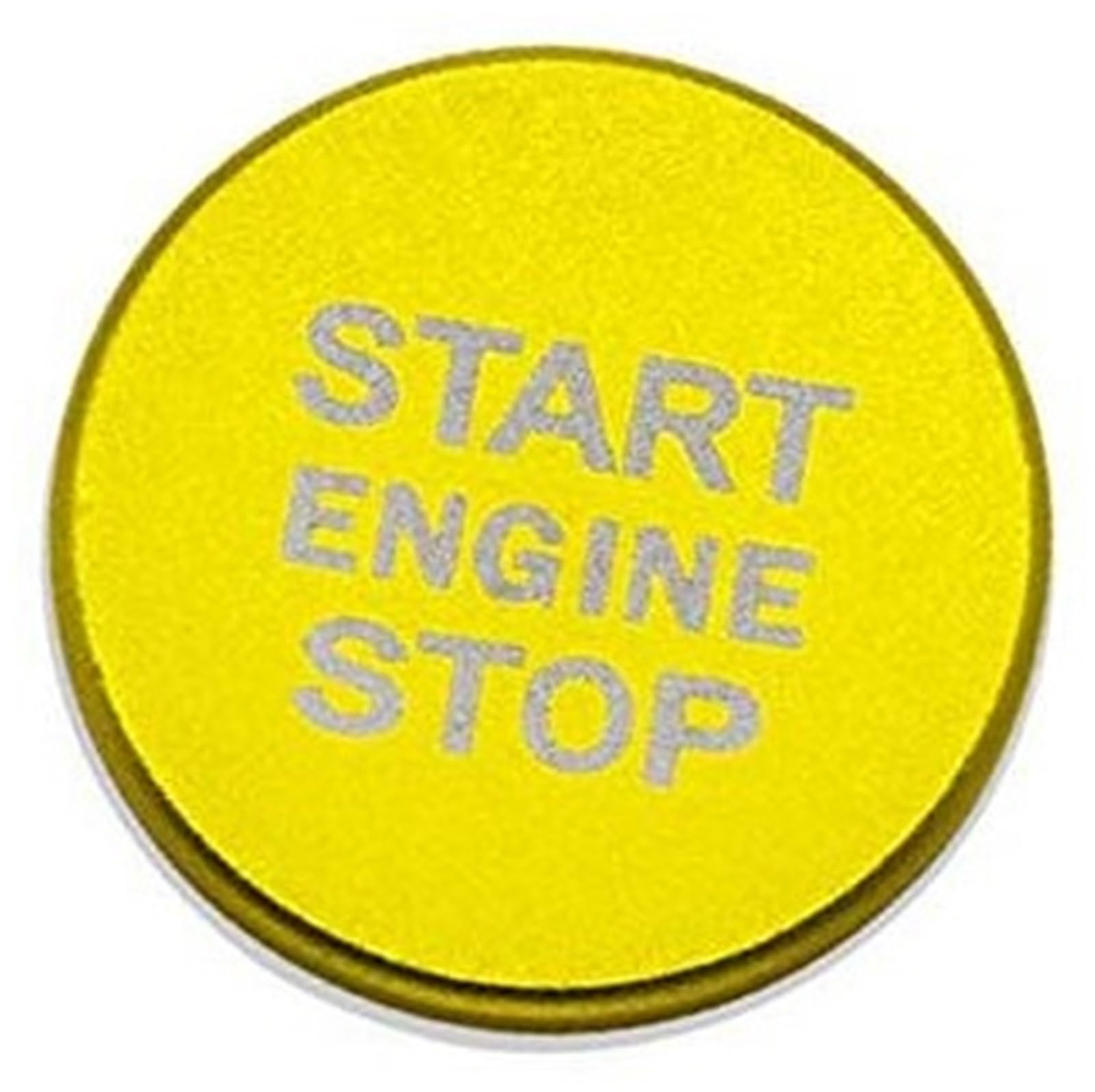 XYWOPO Auto Motor Start Stop Button System Abdeckung Auto Styling Aufkleber Ring Fall, for, Q5 8R A4 B9 A7 C7 Kreis Zubehör Aufkleber „Startknopf drücken“. von XYWOPO