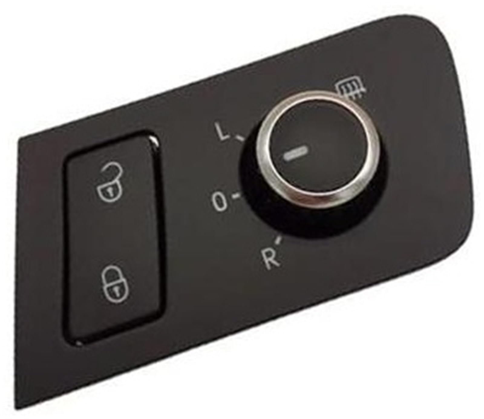 XYWOPO Auto-Rückspiegelschalter, for vollständige Umkehrung. EIN Spiegelknopf, Rückspiegel-Einstellknopfschalter, Chrom-Baugruppe Rearview Mirror Adjust Switch von XYWOPO