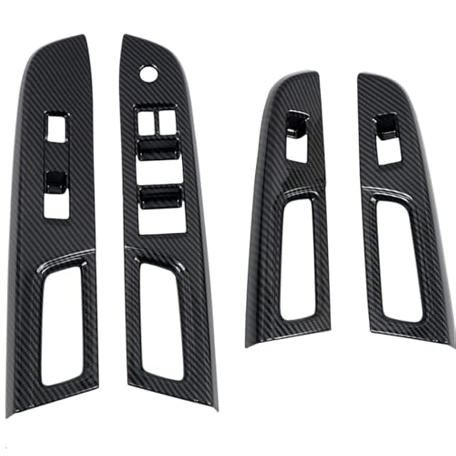 XYWOPO Fensterglas-Hebeknopf-Trimmschalterabdeckung, Türarmlehnenverkleidung, for Subaru, for WRX WRX STI 2015–2020 LHD Streifenabdeckung von XYWOPO