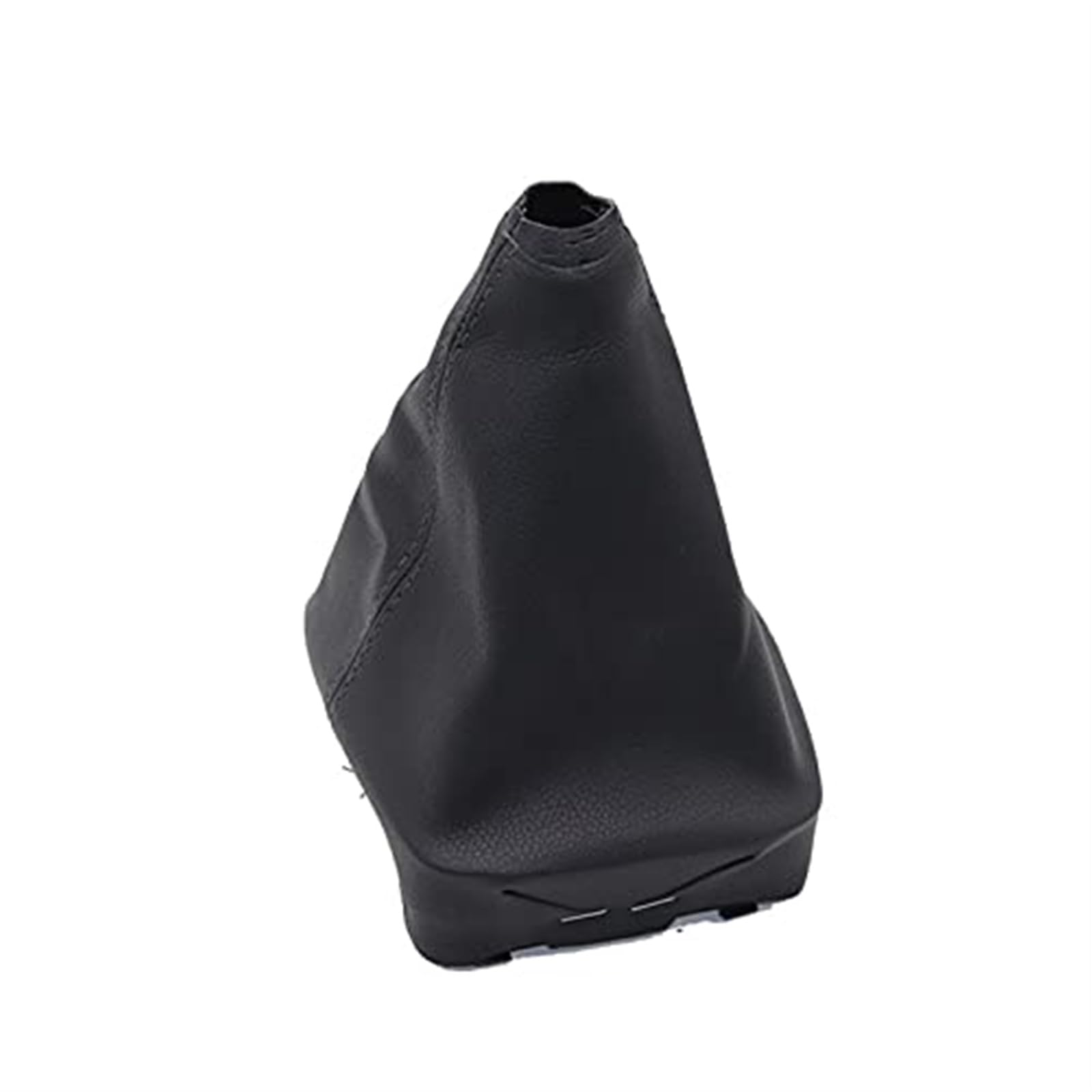 XYWOPO Manueller Schalthebel, 5-Gang-Schalthebel aus schwarzem Leder, for VW, for Polo, 9N 9N2 2002-2009, Auto-Schalthebel Schaltknäufe(Black Black) von XYWOPO