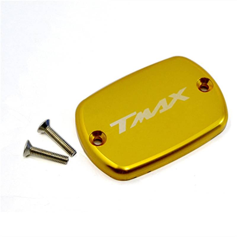 XYWOPO Motorrad Bremsflüssigkeit Tankdeckel Tankdeckel Rot, for YAMAHA, T-max530 2012-2016 T Max 500 2008-2011 Schutz für Bremsflüssigkeitsbehälter(Gold) von XYWOPO