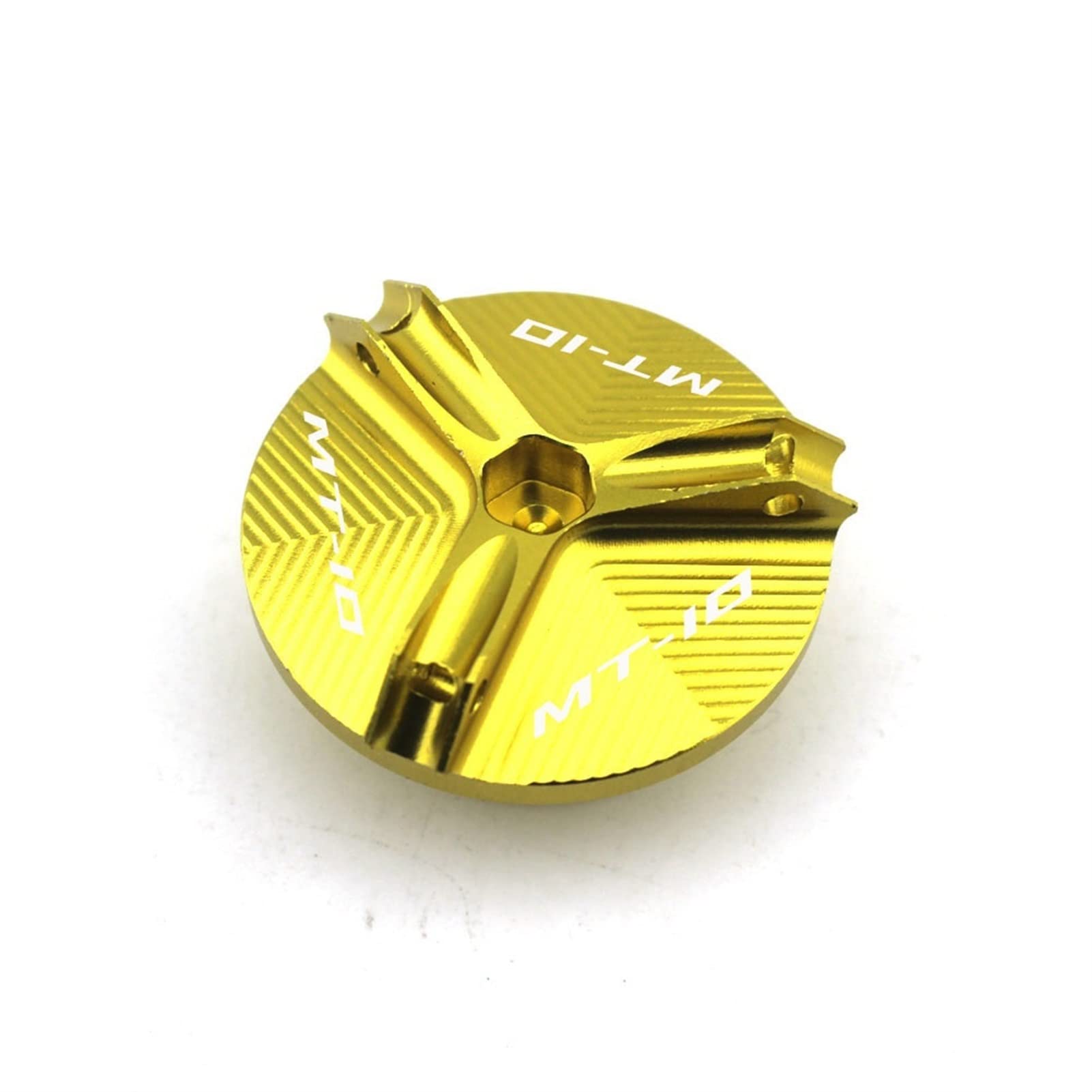 XYWOPO Motorrad CNC Aluminium M20 * 2,5 Ölfilterbecher-Steckerabdeckungsschraube, for YAMAHA, MT-10 2014 2015 2016 2017 2018 2019 Schutz für Bremsflüssigkeitsbehälter(Gold) von XYWOPO