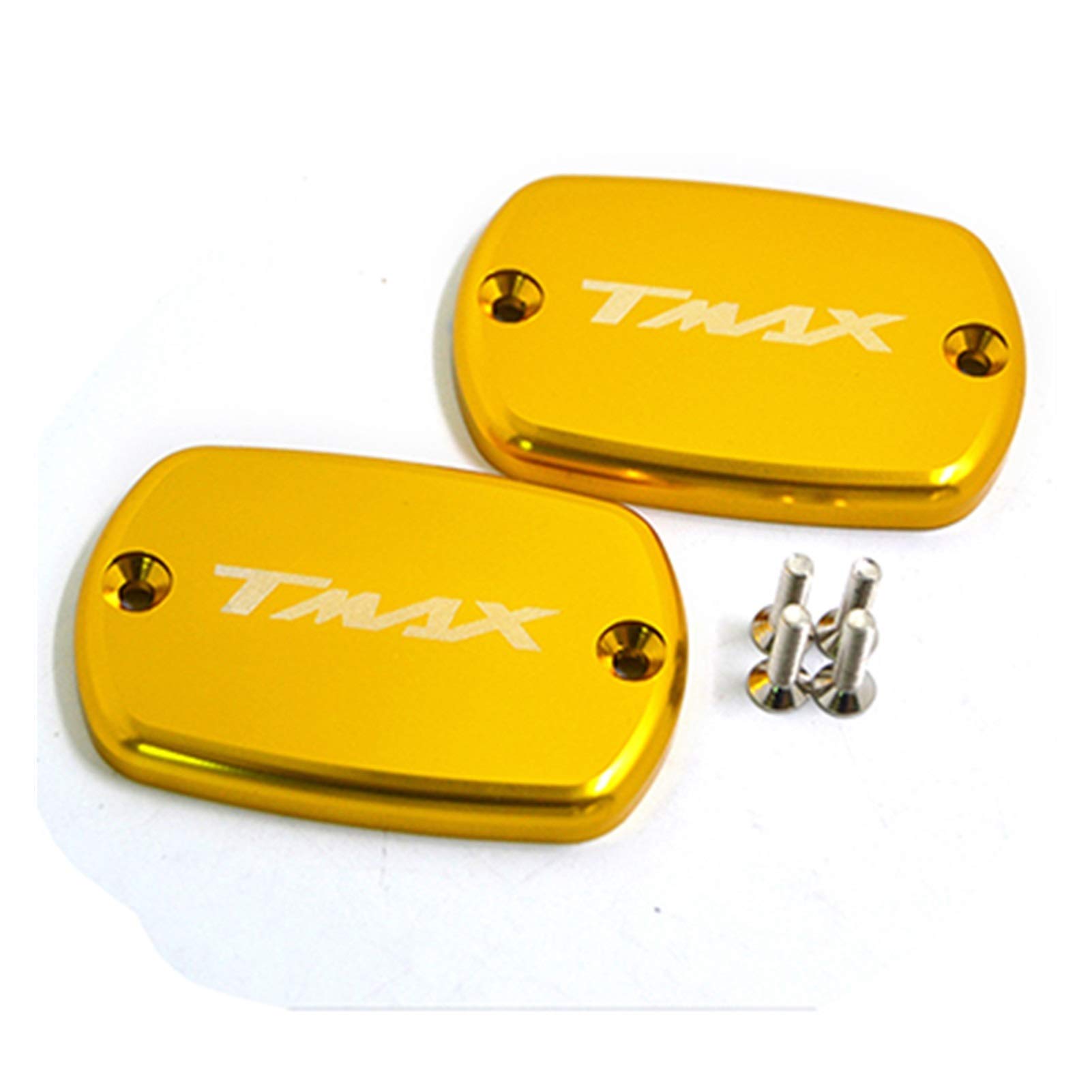 XYWOPO Motorrad Tmax Brems Flüssigkeit Kraftstoff Reservoir Tankdeckel Abdeckung, for YAMAHA, TMAX 500 2008-2011 TMAX 530 2012-2016 Schutz für Bremsflüssigkeitsbehälter(Gold) von XYWOPO