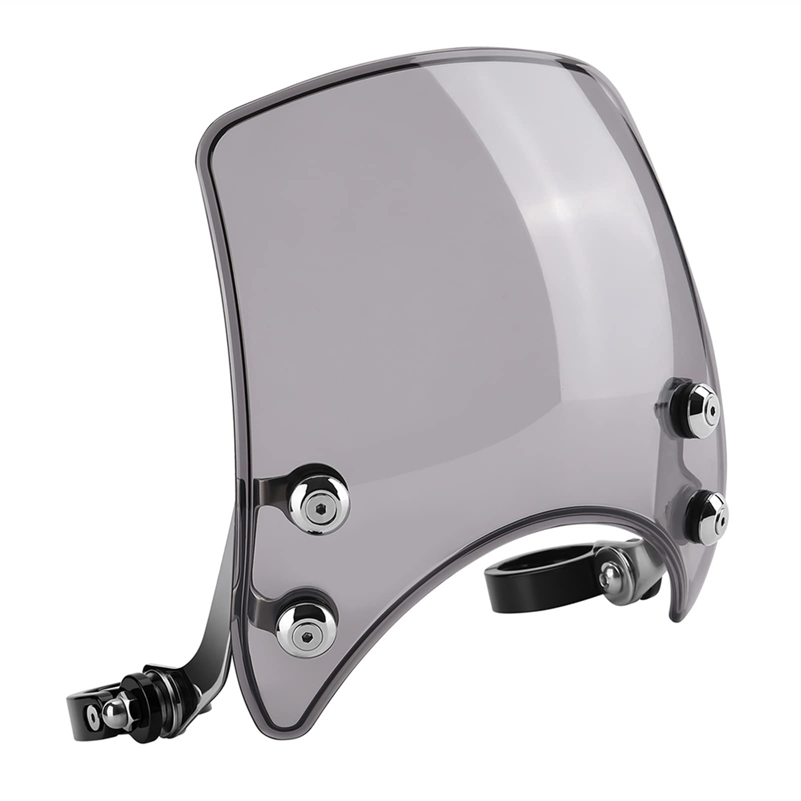 XYWOPO Motorrad-Windschutzscheibe, Aluminium, 39 mm – 41 mm, for Sportster XL 883 1200 XL1200NS Modelle 2004 2005 2006 2007 2008–2019 Motorrad Windabweiser(Gray) von XYWOPO