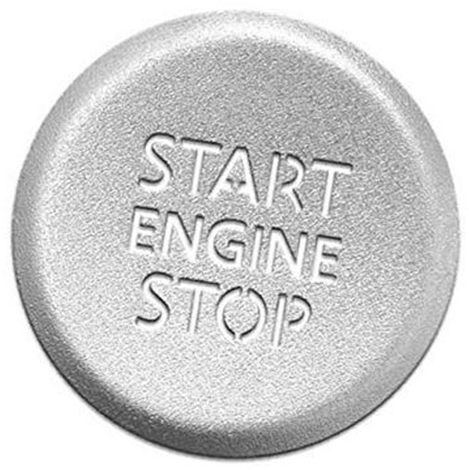 XYWOPO Ring Auto Engine Start Stop Transluzente Knopfabdeckungshülle, for, A6 2020 A6L 2019 A7 A8L Aufkleber „Startknopf drücken“. von XYWOPO