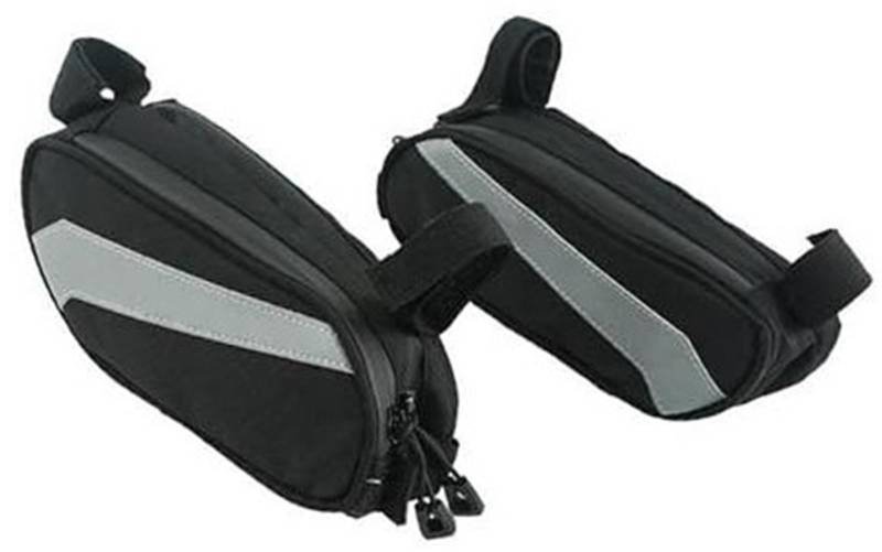 XYWOPO Satteltasche Motorrad Satteltasche Satteltasche Hecktasche, for XT1200Z TMAX530 NMAX155 Hecktaschenhalterung Packtaschen Rack Top Case Zubehör Satteltaschen(Black Left and Right) von XYWOPO