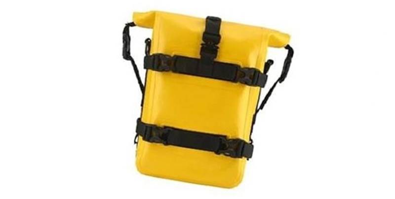 XYWOPO Satteltasche Motorrad-Werkzeugkastenrahmen Sturzbügeltaschen Werkzeugplatzierung Reisesatteltasche, for Multistrada 1200 1250S MTS1200 Satteltaschen(Yellow) von XYWOPO