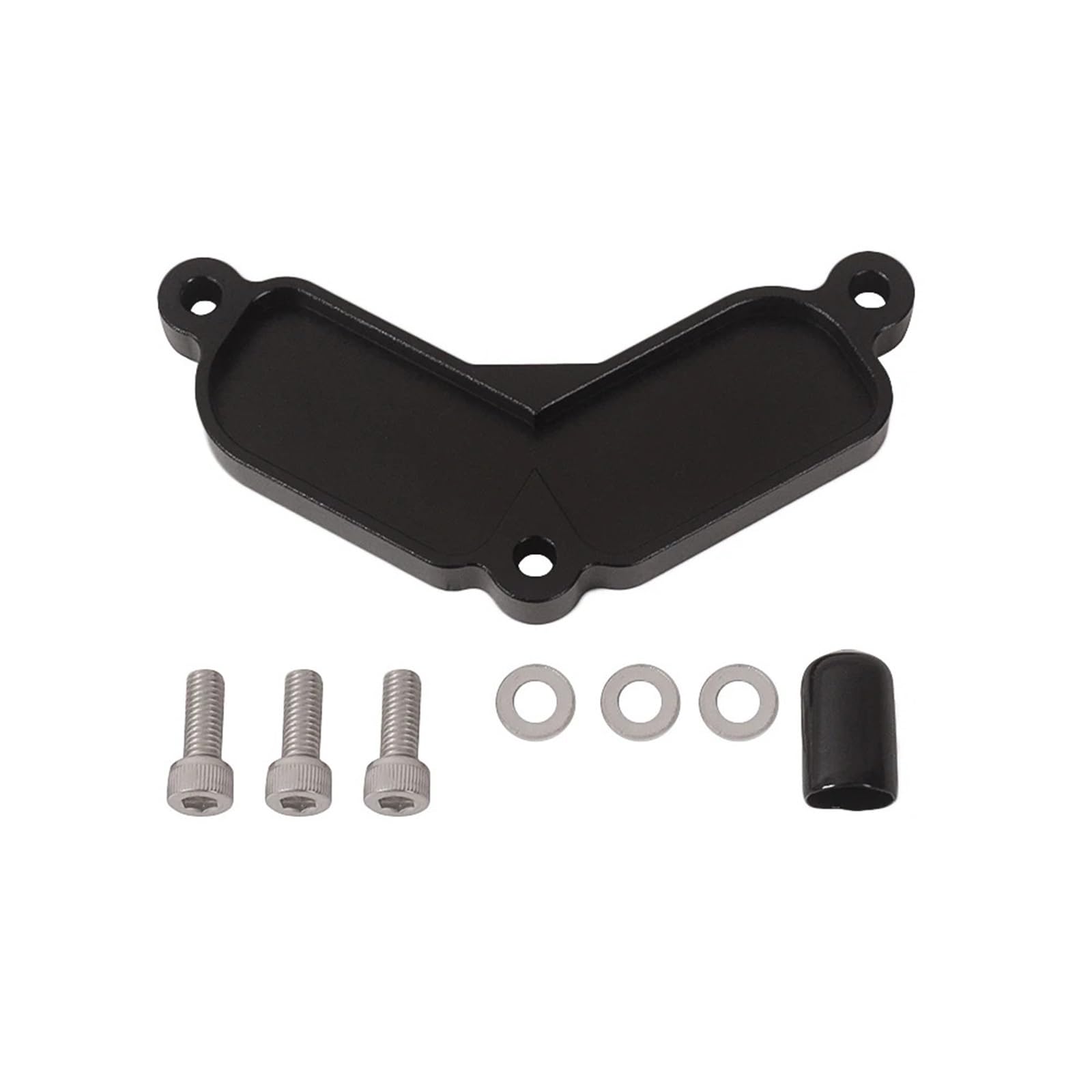 XYWOPO for Aprilia, RS660 RS 660 2020 2021 22 TUONO660 20-22 TUAREG660 2021 22 1PC Aluminium Motorrad Smog Block Off Platten Abdeckung Fit Auspuff-Absperrplatten von XYWOPO