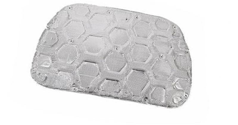 XYWOPO for Ford, for Bronco 2021 2022 2023 2024 Up Auto Motorhaube Sound Schalldichte Wärmedämmung Wattepad Innenraum Motor-Hitzeschild(Silver) von XYWOPO