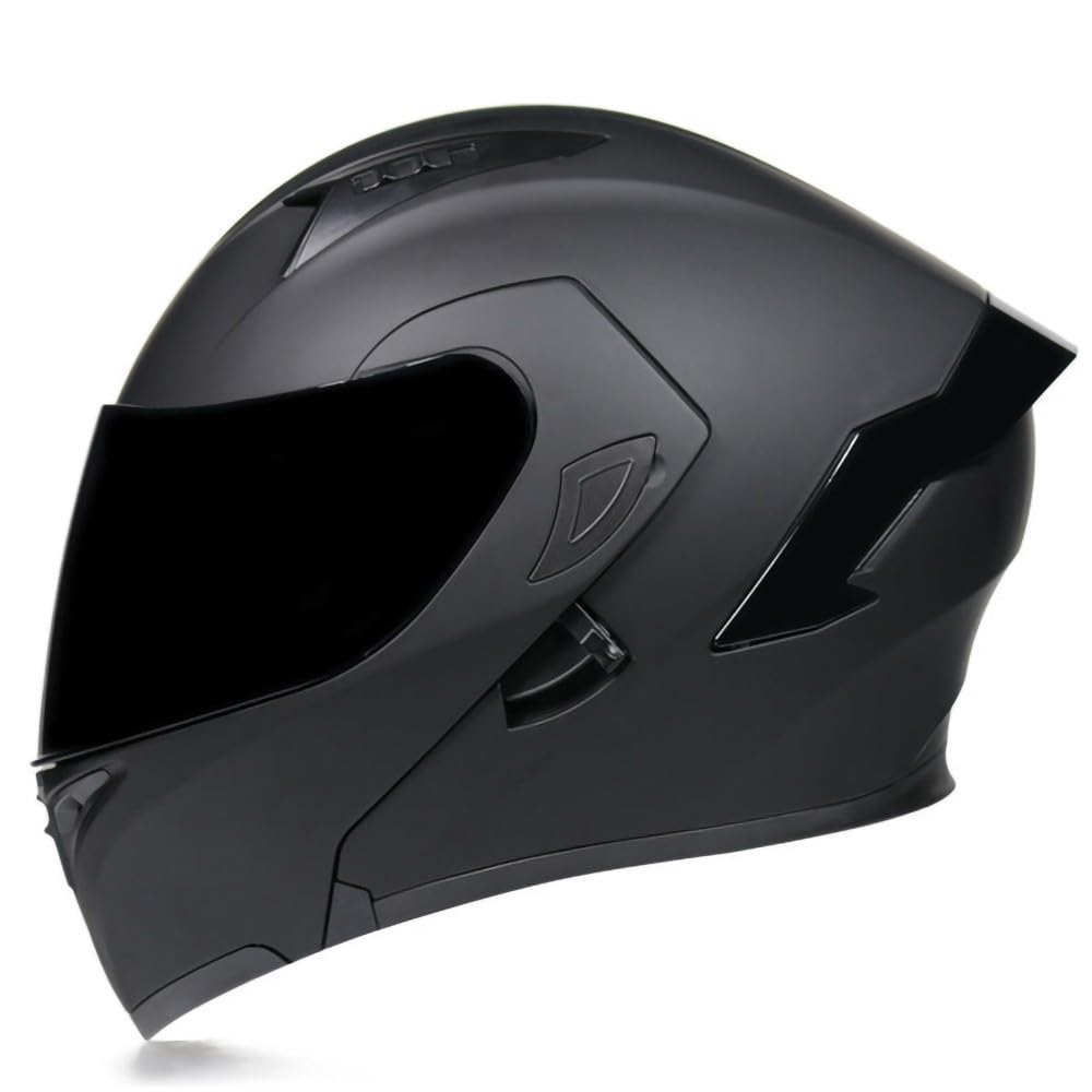 Motorradhelm Klapphelm Integralhelm ECE ZertifiziertVerkehrssicherheit, Robuster Leiser Motorrad Helm, Rollerhelm Sturzhelm mit Doppelvisier Sonnenblende, Damen Herren Erwachsene von XYYYM