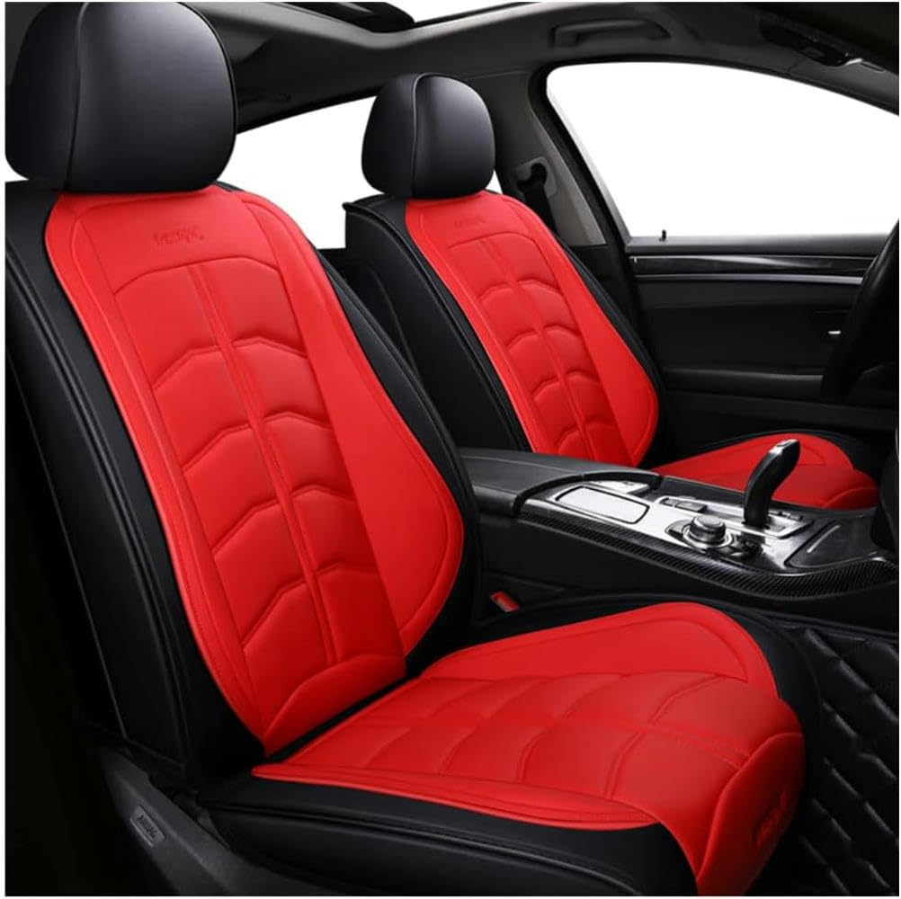 XYZASC-Autositzbezüge sind geeignet für BMW Série 1 E81 E82 E87 E88 F20 F21 F52 F40 Série 2 F22 F23 F44 F45 F46Autoschutzhüllen/Zubehör，Rot von XYZASC