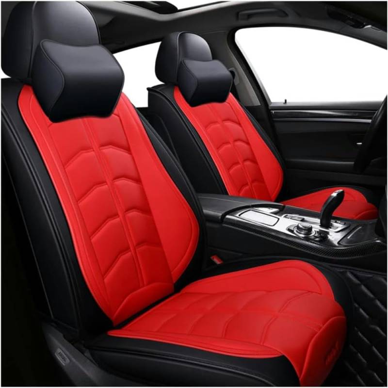 XYZASC-Autositzbezüge sind geeignet für Ren-ault Koleos Captur Fluence Autoschutzhüllen/Zubehör，Rot von XYZASC