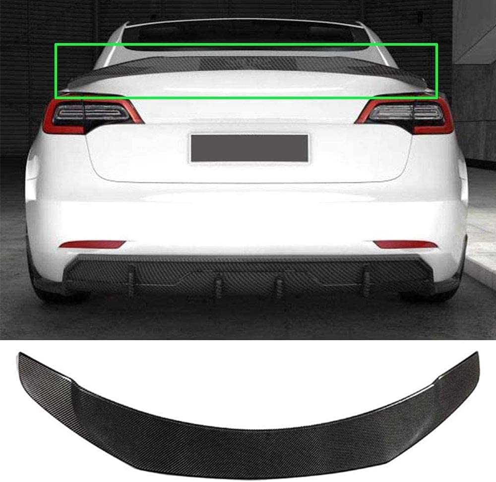 Auto Heckspoiler für Tesla Model 3 2016-2021,ABS Kunststoff Auto Heckstoßstange Lip Diffusor für Fahrzeugstabilität Heckdekoration von XYghzh