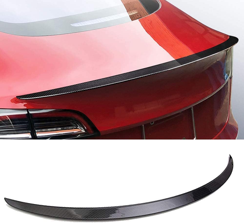 Auto Heckspoiler für Tesla Model 3 2017 2018 2019 2020,ABS Kunststoff Auto Heckstoßstange Lip Diffusor für Fahrzeugstabilität Heckdekoration von XYghzh