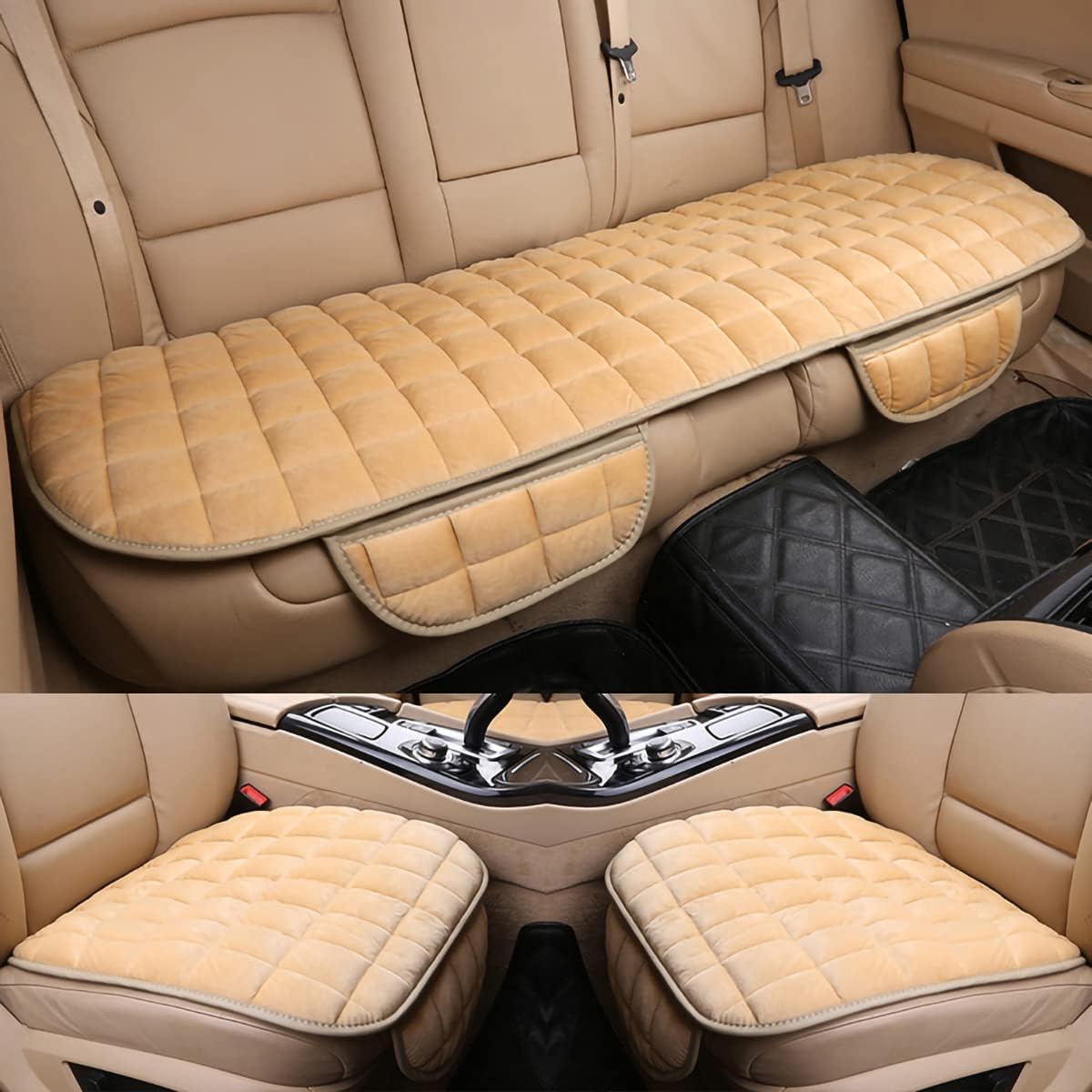 XYghzh Auto Sitzauflage Sitzkissen Sitzbezüge für Land Rover Range Rover Velar P 250 300 340 380 PS | R‑Dynamic, Weiches Auto Sitzauflage Sitzschoner für Rücksitz, Anti-Rutsch & Komfortabel von XYghzh