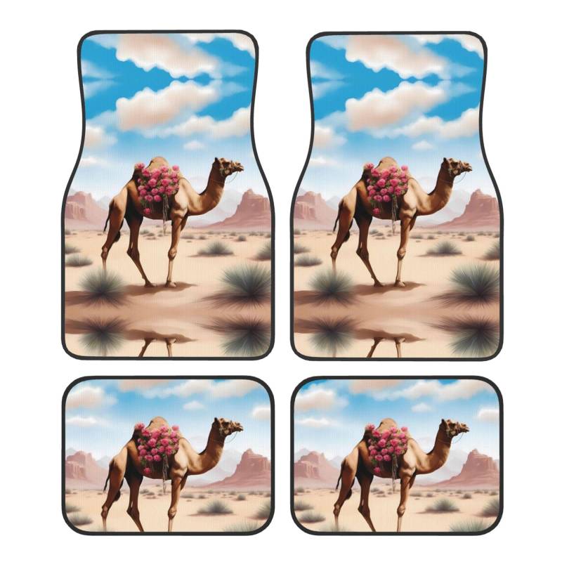 Ein schönes Kamel. Ein Satz von 4 Auto-Fußmatten hält den Innenraum des Autos sauber und ordentlich und unterstreicht den einzigartigen Geschmack des Besitzers von XZDHH