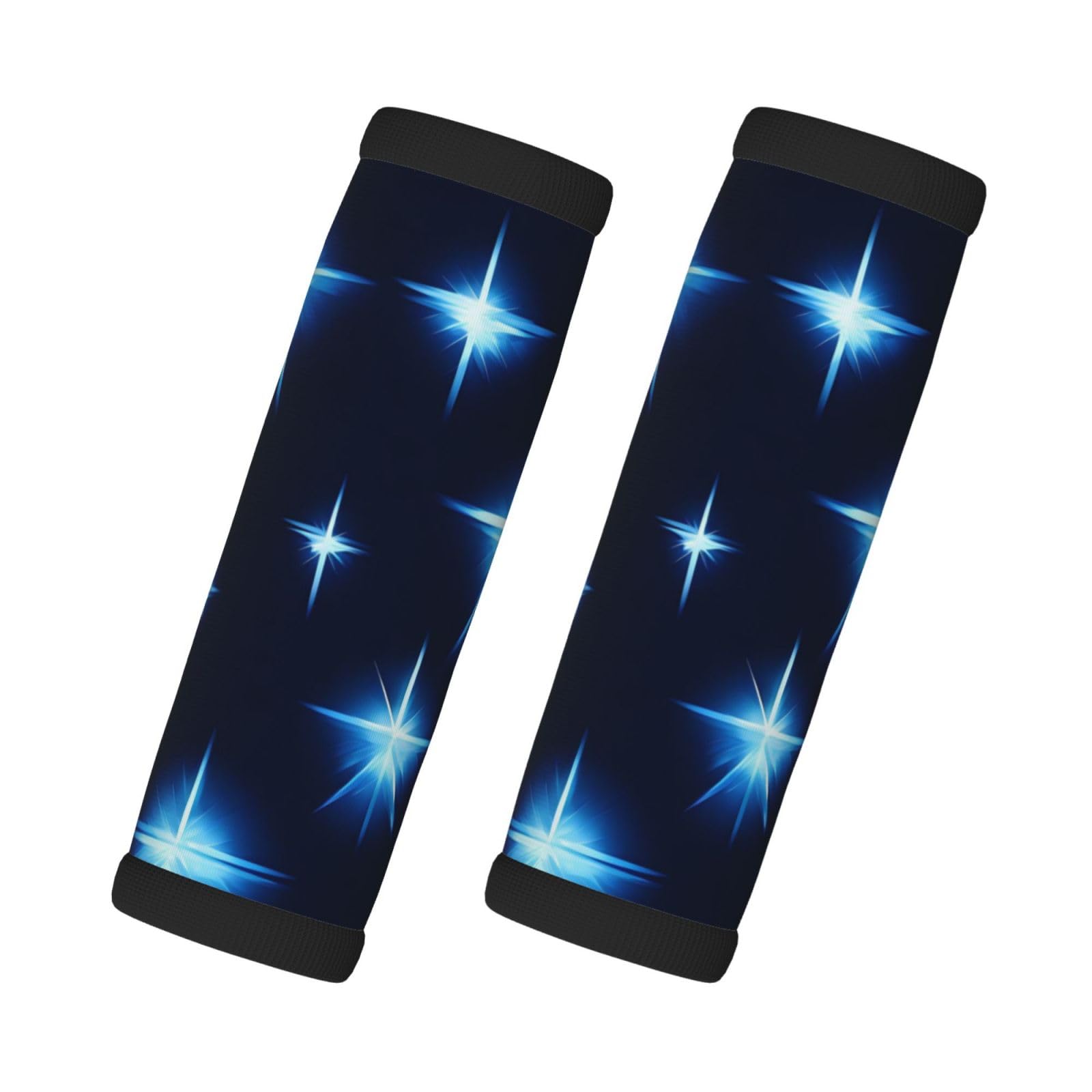 Hochwertige Gepäckgriffabdeckungen mit Cartoon-blauen Sternen, 2 Stück, Chloropren-Kautschuk-Material von XZDHL