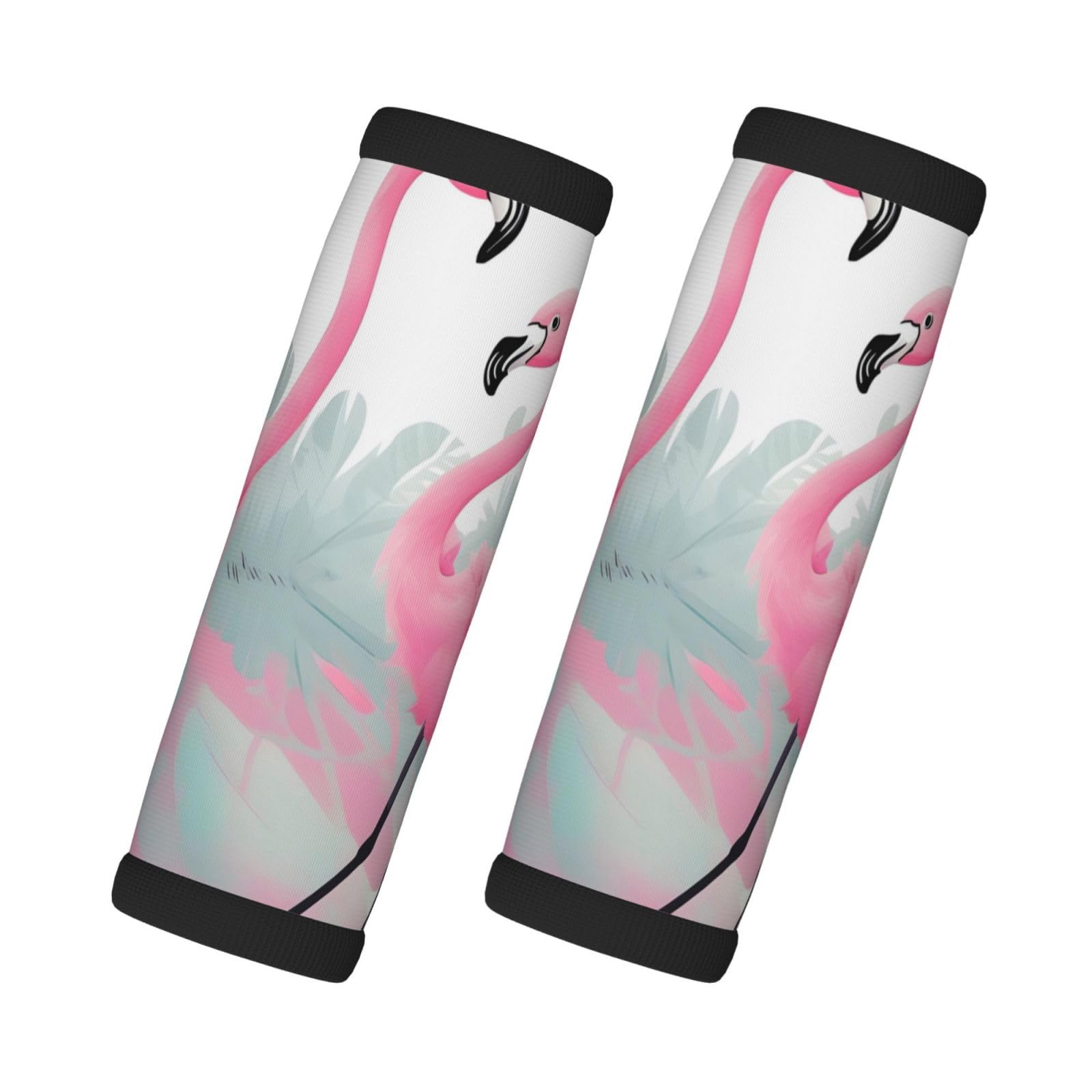 Pink Flamingo Premium Gepäckgriffabdeckungen (2 Stück) – Chloropren-Gummimaterial von XZDHL