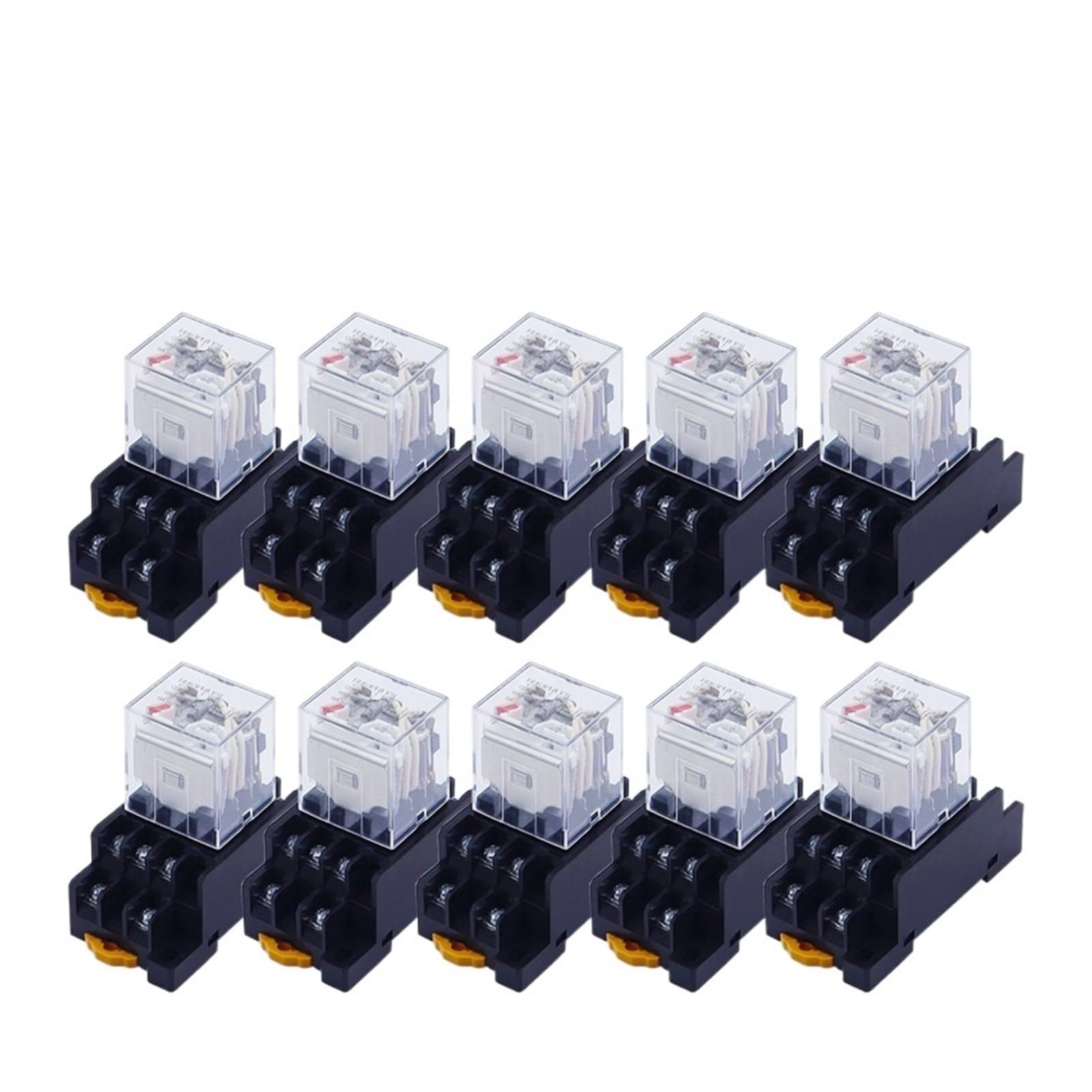 10PCS LY3NJ HH63P Intermediate Relay 10A Electromagnetic Relay ACDC12V24V AC110V 220V 380V With 11 pins Socket base PTF11A XZEGJMEO(AC12V) von XZEGJMEO