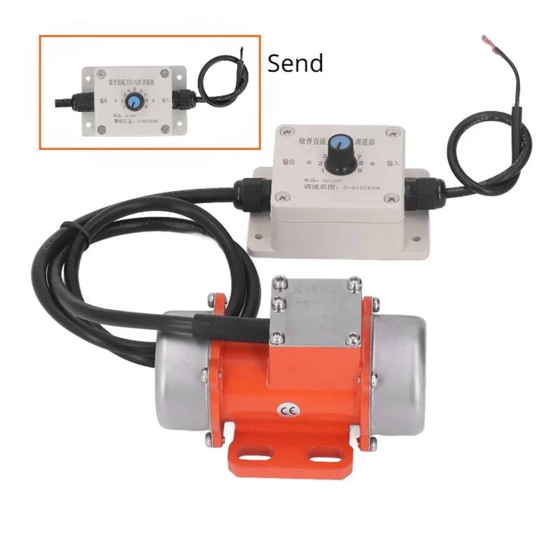 15W~50W 12V / 24V Brushless DC Vibrating electronic starter Vibration electronic starter 10~30KG 5000RPM with Speed Regulator XZEGJMEO(20W,24V DC) von XZEGJMEO