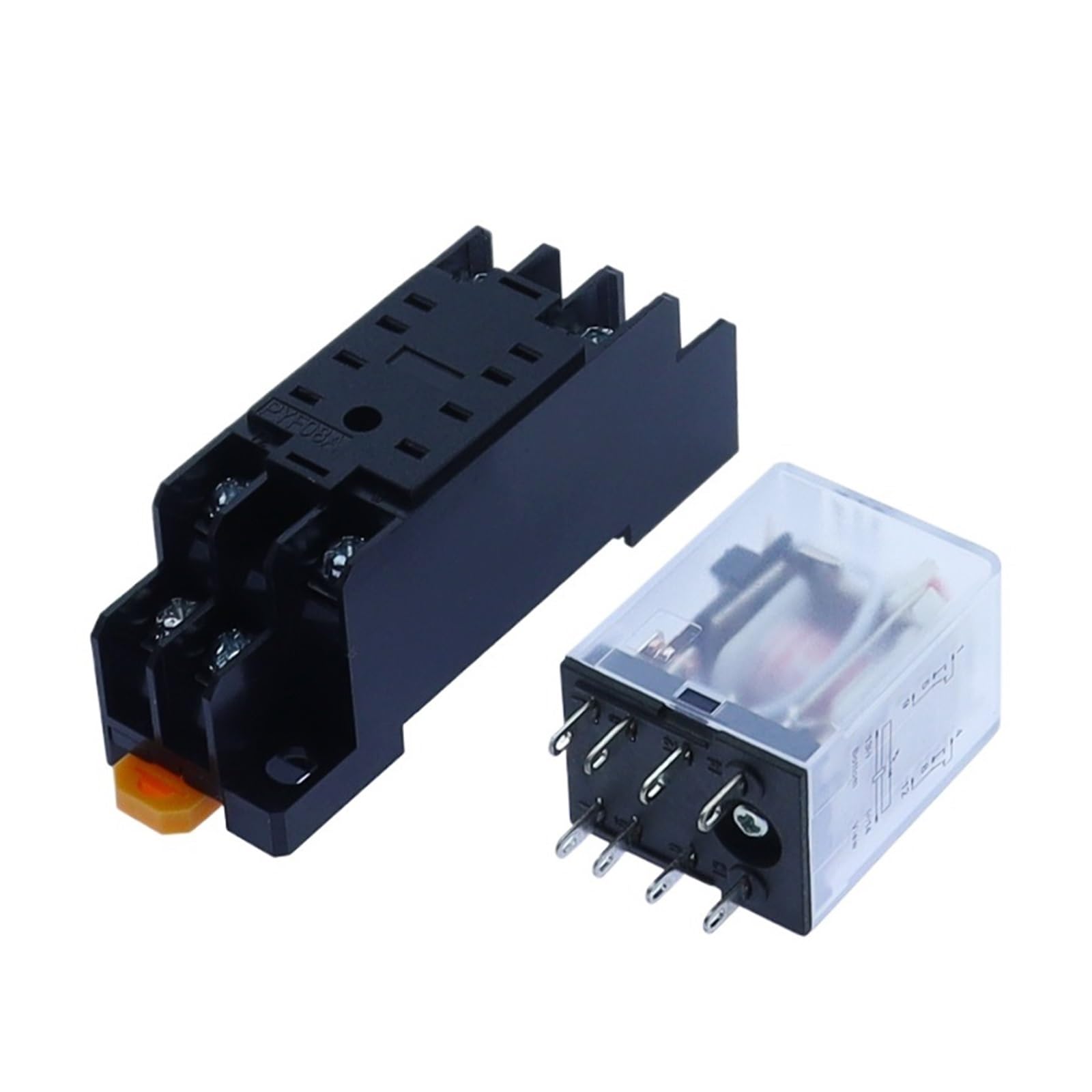 1Set Power Relay Coil Purpose Relay MY2 DPDT MY2NJ Relais DC 12v/24v AC 110v/220v Relay Switch With Socket Base XZEGJMEO(AC,110V) von XZEGJMEO