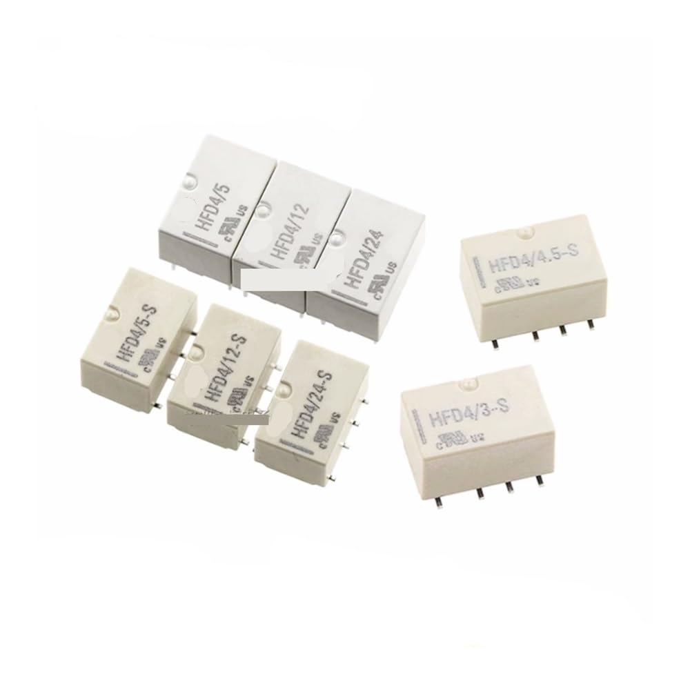 2PCS/Lot Relay HFD4-V/3 4.5 5 12 24VDC-S 8PIN 2A Two Sets Of Conversion DIP8 SMD XZEGJMEO(HFD4-4.5-S SMD) von XZEGJMEO