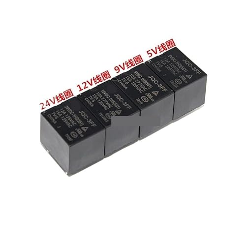 5PCS/Lot Relay HF3FF JQC-3FF-5VDC 9VDC 12VDC 24VDC-1HS 12A 4PIN XZEGJMEO(12V) von XZEGJMEO