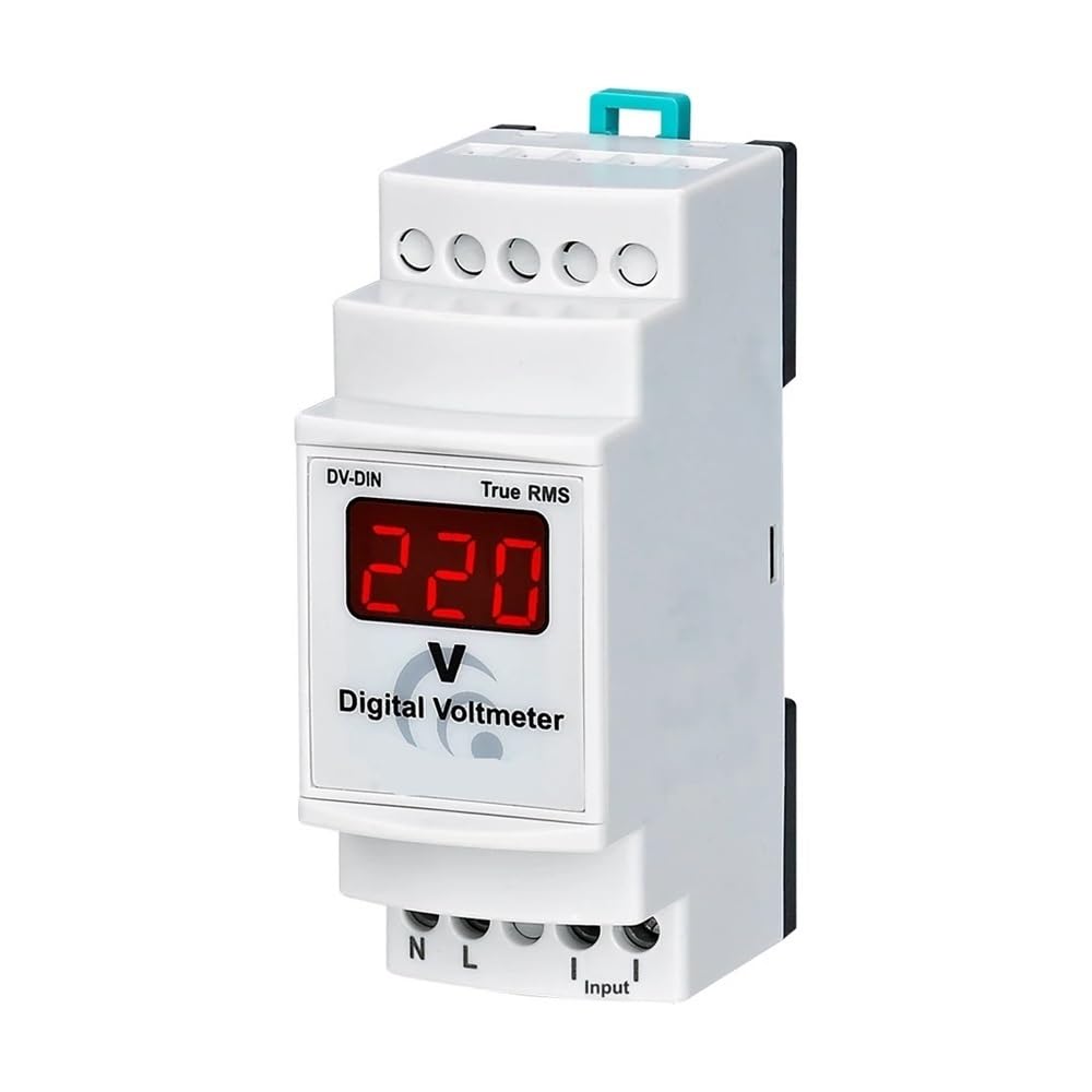 DV-DIN Digital Valtmeter (10-500V AC Rail Type) XZEGJMEO von XZEGJMEO