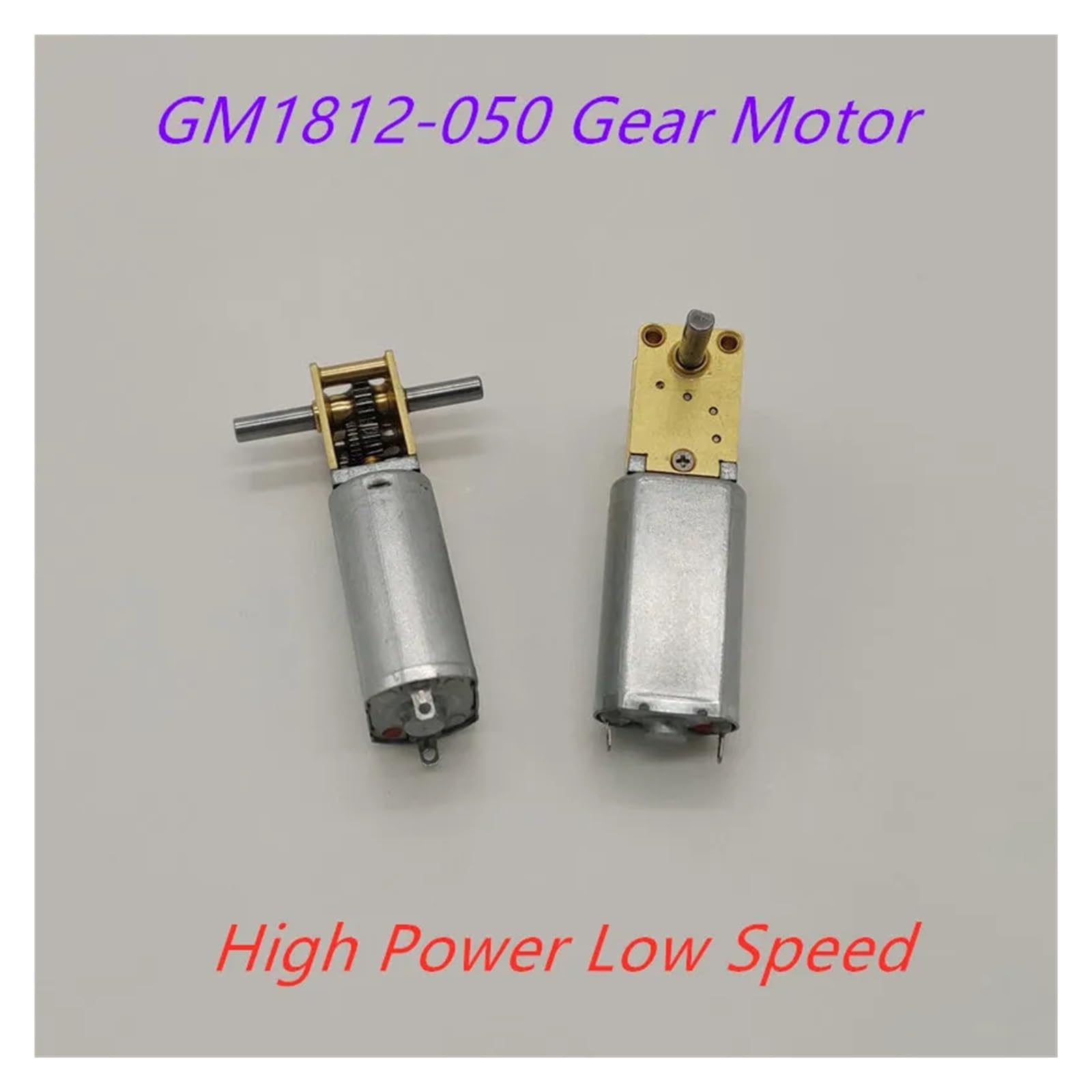 High Power 3V/6V/12V Dual/Single Shaft 050 Gear Moror Reducer Low Speed DIY Engine Robot DC Motors XZEGJMEO(95rpm single shaft,12V) von XZEGJMEO